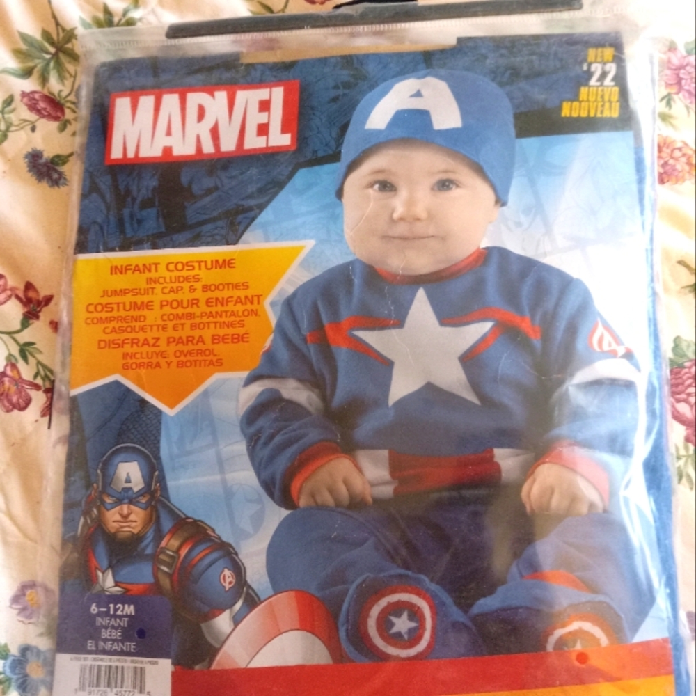 Marvel's Captain America infant costume 6-12 mos